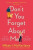 Donâ€™t You Forget About Me - Mhairi McFarlaneová