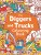 Diggers and Trucks Colouring Book - Chris Dickason