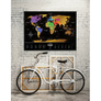 Travel Map Black World 2