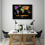 Travel Map Black World 6