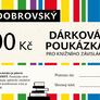 2 E-shopová dárková poukázka pro knižního závisláka 100 Kč