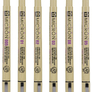 Sada Pigma Micron Black - technické fixy 6ks 3