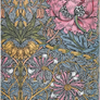 Diář Paperblanks 2027 Morris Pink Honeysuckle Maxi Horizontal - 12M, Maxi, horizontální  2