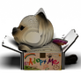 EUGY Kočka Mocha 3D kartonová skládačka