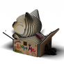EUGY Kočka Mocha 3D kartonová skládačka