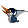 EUGY Pterodaktyl 3D kartonová skládačka