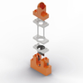 HUBELINO Kuličková dráha - rozšíření 24 ks, výtah