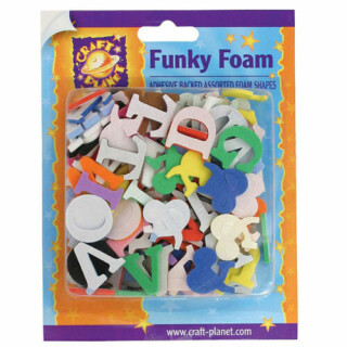 DOCRAFTS samolepící výřezy z pěnovky - písmena 2 cm - neuveden
