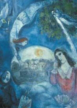 Puzzle: Autour d´Elle 1945 detail: Marc Chagall (1500 dílků) - neuveden