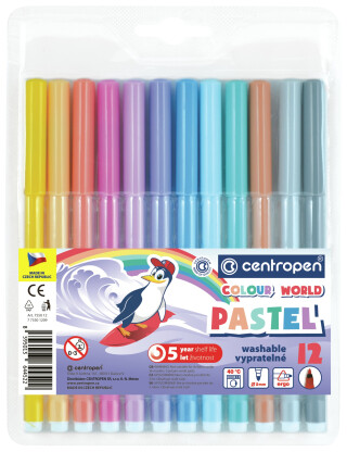 popisovače 7550 pastel 12 ks - neuveden