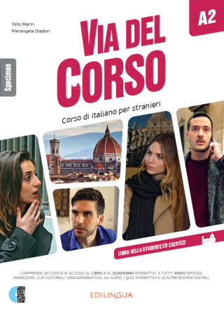 Via del Corso A2 Libro dello studente ed esercizi + CD audio (2) + DVD video - Telis Marin, Pierangela Diadori