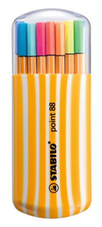 STABILO point 88 20 ks Zebrui včetně 5 Neon Barev - 