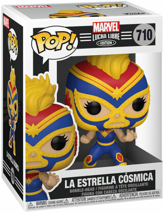 Funko POP Marvel: Luchadores - Captain Marvel - neuveden