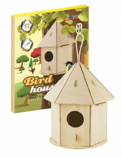 NiXiM Dřevěné 3D puzzle - Ptačí budka - neuveden