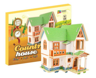 NiXiM Dřevěné 3D puzzle - Dům na venkově - neuveden