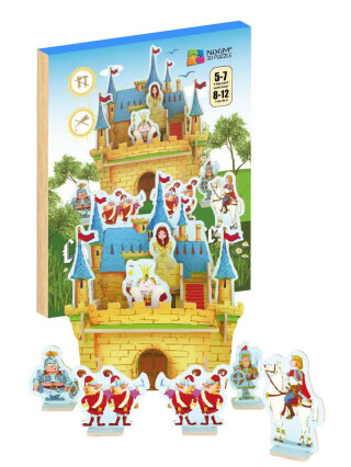 NiXiM Dřevěné 3D puzzle - Hrad pro princeznu - neuveden