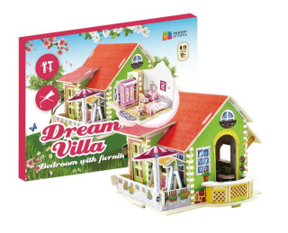 NiXiM Dřevěné 3D puzzle - Ložnice - neuveden