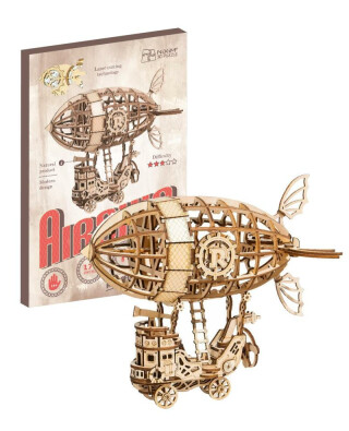 NiXiM Dřevěné 3D puzzle - Vzducholoď - neuveden