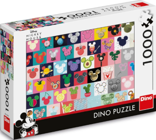 Puzzle Mickey uši 1000 dílků (poškozené) - 