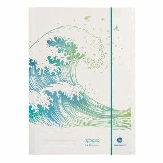 Herlitz - Desky s gumou A4 vlna - 