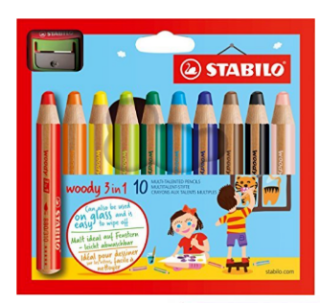 STABILO pastelky Woody 10ks v pouzdře s ořezávatkem - neuveden