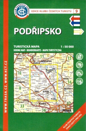 KČT 9 Podřipsko 1:50 000 / Turistická mapa, 1. vydání 2017 - neuveden