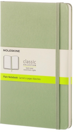 Moleskine - zápisník - čistý, zelený L  - neuveden