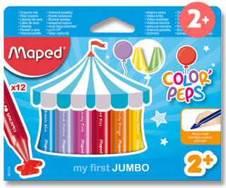 Maped - Voskové pastelky Wax Early Age Jumbo 12 ks - neuveden