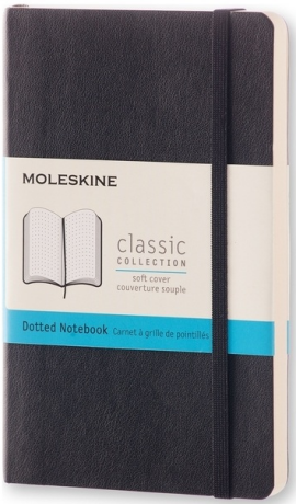 Zápisník MOLESKINE měkký tečkovaný černý S - 
