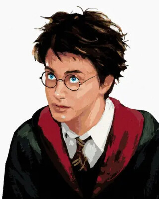 Malování podle čísel 40 x 50 cm Harry Potter - Harry portrét - neuveden