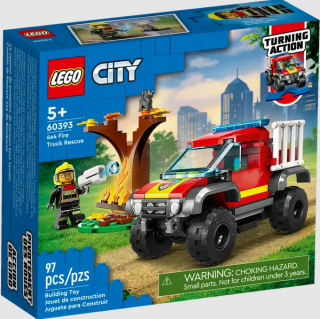 LEGO City 60393 Hasičský tereňák 4x4 - 