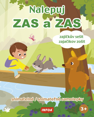 Nalepuj zas a zas - zajíčkův sešit - snímatelné samolepky - neuveden