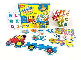 Zvukové puzzle - Písmenkový traktor (CZ/SK vydanie) (poškozená) - neuveden
