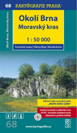 1: 50T (68)-Okolí Brna, Moravský kras (turistická mapa) - neuveden