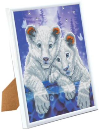 Crystal Art Obraz v rámu, Tygři - 