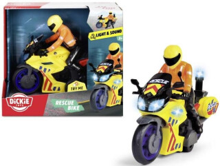Záchranářský motocykl s jezdcem - 