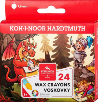 Koh-i-noor voskovky kulaté 7,8 mm - 24 ks - neuveden