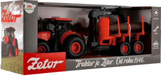 Traktor Zetor s vlekem s naklád. ramenem - neuveden