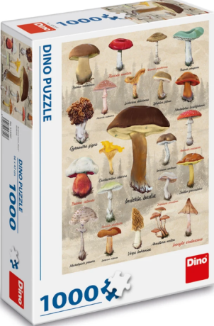 Puzzle Houby koláž 1000 dílků (poškozené) - 
