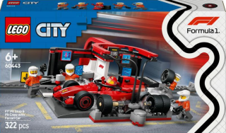 Zastávka v boxech F1® a personál s vozem Ferrari - Lego City (60443) - 