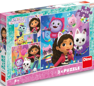 Puzzle 3x55 Gábi Oslava (poškozená) - neuveden