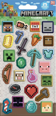 Samolepky 3D Minecraft - 