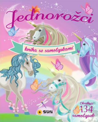 Jednorožci - kniha se 134 samolepkami (poškozené) - neuveden