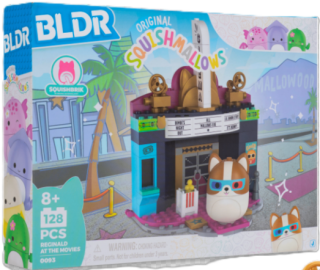 SQUISHMALLOWS Stavebnice BLDR - Reginald a kino - 