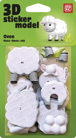 3D Samolepková ZOO - Ovce - 