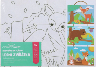 Malování na plátno Lesní zvířátka - 