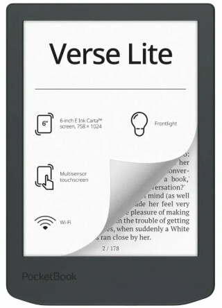 PocketBook 619 Verse Lite, Midnight Gray - 