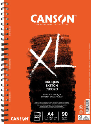 XL Croquis skicák krouž.vazba A4 120l FG 90g - 