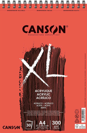XL Acrylic skicák kr.vazba A4 30l 300g - 