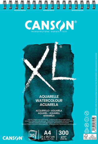 XL Aquarelle skicák krouž.vazba A4 30l CP 300g - 
